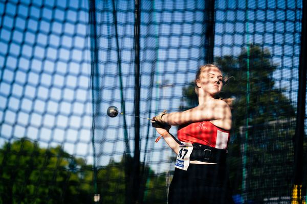 Flora Rustemeyer (LG Nord Berlin)16.07.2022 waehrend den deutschen Leichtathletik-Jugendmeisterschaften 2022 in Ulm