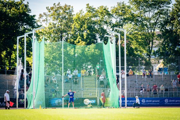 Ole Mehlberg (SC Neubrandenburg) beim Diskuswurf am 16.07.2022 waehrend den deutschen Leichtathletik-Jugendmeisterschaften 2022 in Ulm