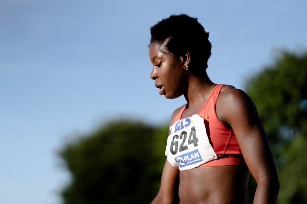 Fortuna Ornella Nkengue (MTV Wittmund) am 16.07.2022 waehrend den deutschen Leichtathletik-Jugendmeisterschaften 2022 in Ulm