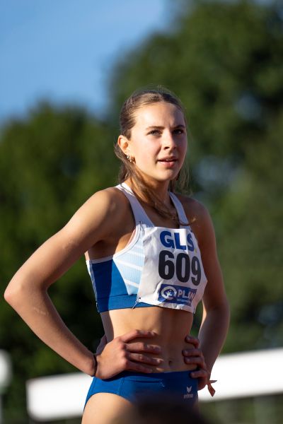 Mayleen Bartz (VfL Stade) am 16.07.2022 waehrend den deutschen Leichtathletik-Jugendmeisterschaften 2022 in Ulm