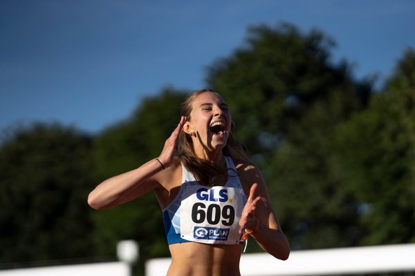 Mayleen Bartz (VfL Stade) am 16.07.2022 waehrend den deutschen Leichtathletik-Jugendmeisterschaften 2022 in Ulm