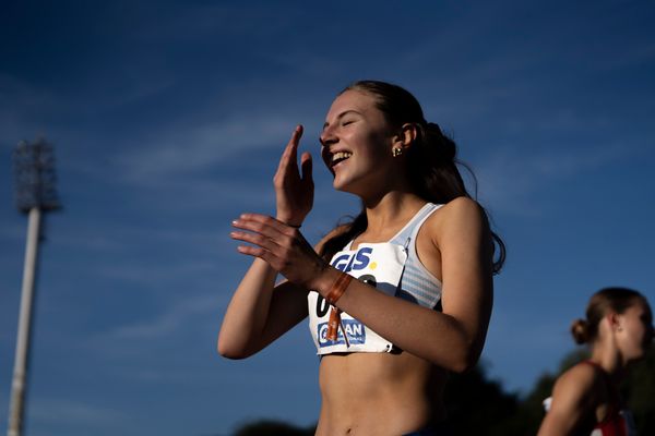 Mayleen Bartz (VfL Stade) am 16.07.2022 waehrend den deutschen Leichtathletik-Jugendmeisterschaften 2022 in Ulm