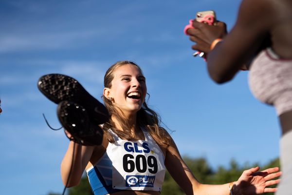 Mayleen Bartz (VfL Stade) am 16.07.2022 waehrend den deutschen Leichtathletik-Jugendmeisterschaften 2022 in Ulm