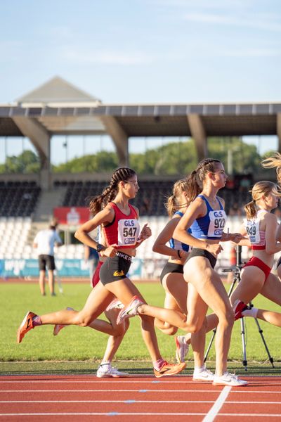 Anna Malena Wolff López (Braunschweiger Laufclub) am 16.07.2022 waehrend den deutschen Leichtathletik-Jugendmeisterschaften 2022 in Ulm