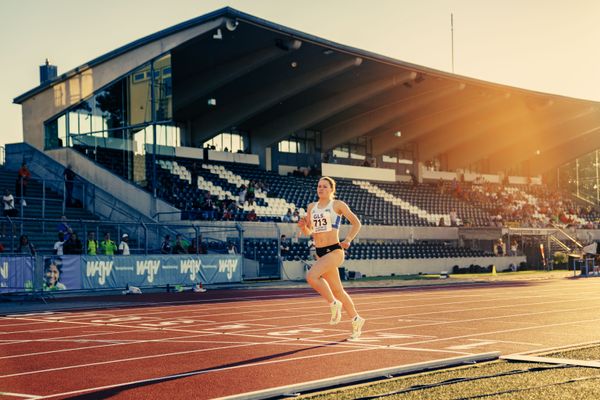 Emie Lotta Berger (mettmann-sport) am 16.07.2022 waehrend den deutschen Leichtathletik-Jugendmeisterschaften 2022 in Ulm