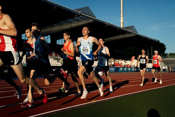 Rodion Beimler (LC Cottbus) und Jonas Kulgemeyer (OTB Osnabrueck) am 16.07.2022 waehrend den deutschen Leichtathletik-Jugendmeisterschaften 2022 in Ulm