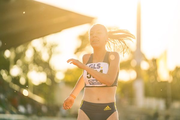 Carolin Hinrichs (VfL Loeningen) am 16.07.2022 waehrend den deutschen Leichtathletik-Jugendmeisterschaften 2022 in Ulm