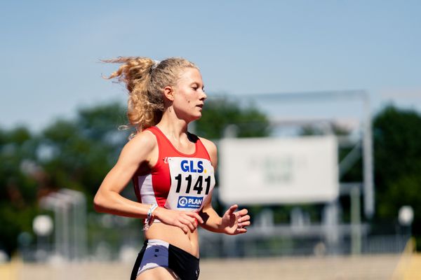 Leonie Kruse (LG Brillux Muenster) am 17.07.2022 waehrend den deutschen Leichtathletik-Jugendmeisterschaften 2022 in Ulm