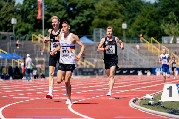 Bjarne Bernstein (Hannover 96) gewinnt Bronze ueber 3000m am 17.07.2022 waehrend den deutschen Leichtathletik-Jugendmeisterschaften 2022 in Ulm