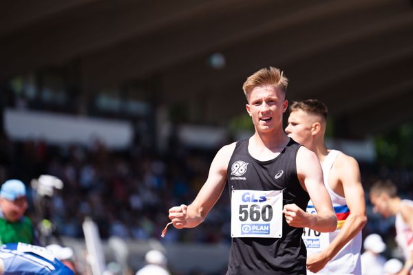 Bjarne Bernstein (Hannover 96) gewinnt Bronze ueber 3000m am 17.07.2022 waehrend den deutschen Leichtathletik-Jugendmeisterschaften 2022 in Ulm