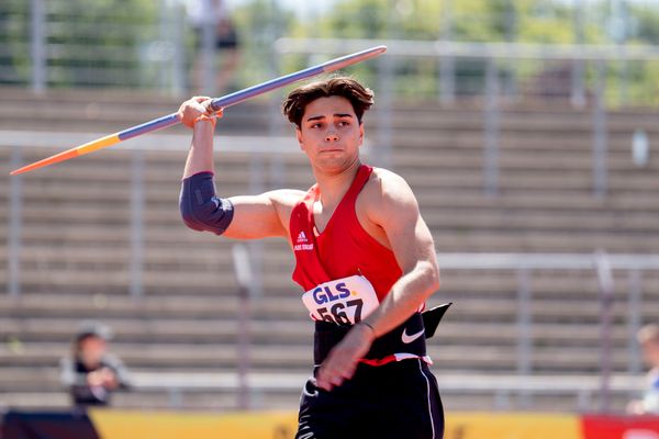 Lukas Tsoleridis (VfL Eintracht Hannover) am 17.07.2022 waehrend den deutschen Leichtathletik-Jugendmeisterschaften 2022 in Ulm