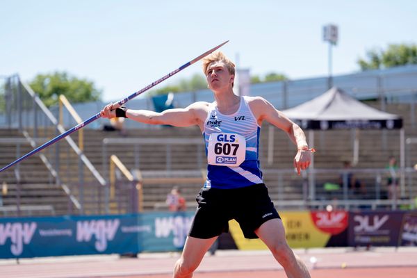 Bennett Pauli (VfL Stade) am 17.07.2022 waehrend den deutschen Leichtathletik-Jugendmeisterschaften 2022 in Ulm