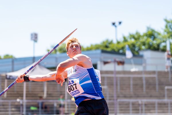 Bennett Pauli (VfL Stade) am 17.07.2022 waehrend den deutschen Leichtathletik-Jugendmeisterschaften 2022 in Ulm