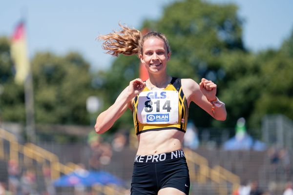 Adia Budde (TSV Altenholz) am 17.07.2022 waehrend den deutschen Leichtathletik-Jugendmeisterschaften 2022 in Ulm