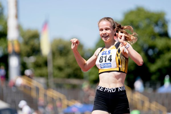 Adia Budde (TSV Altenholz) am 17.07.2022 waehrend den deutschen Leichtathletik-Jugendmeisterschaften 2022 in Ulm