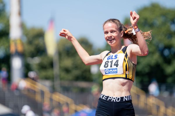 Adia Budde (TSV Altenholz) am 17.07.2022 waehrend den deutschen Leichtathletik-Jugendmeisterschaften 2022 in Ulm