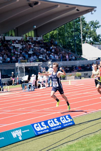 Tom Stoeber (TV Wetzlar) am 17.07.2022 waehrend den deutschen Leichtathletik-Jugendmeisterschaften 2022 in Ulm