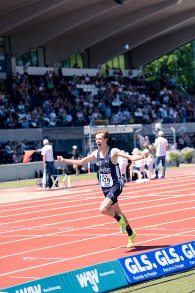 Tom Stoeber (TV Wetzlar) am 17.07.2022 waehrend den deutschen Leichtathletik-Jugendmeisterschaften 2022 in Ulm