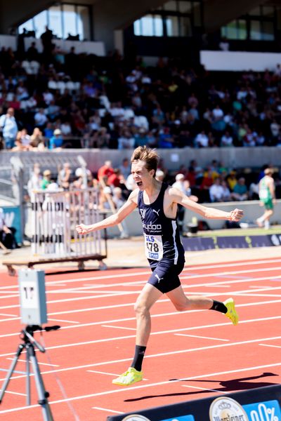 Tom Stoeber (TV Wetzlar) am 17.07.2022 waehrend den deutschen Leichtathletik-Jugendmeisterschaften 2022 in Ulm