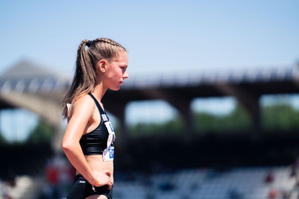 Jana Marie Becker (LG Wettenberg) am 17.07.2022 waehrend den deutschen Leichtathletik-Jugendmeisterschaften 2022 in Ulm