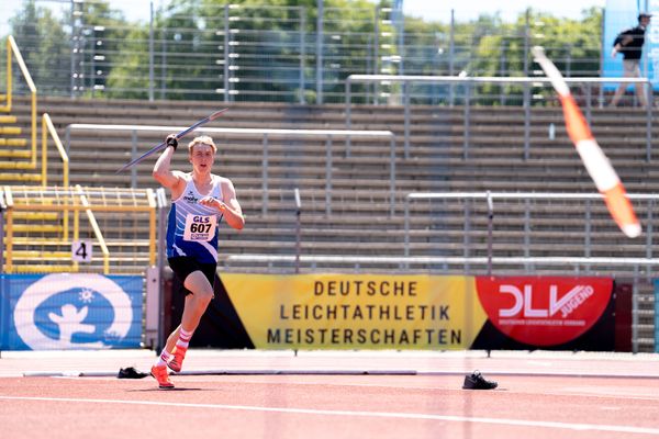 Bennett Pauli (VfL Stade) am 17.07.2022 waehrend den deutschen Leichtathletik-Jugendmeisterschaften 2022 in Ulm