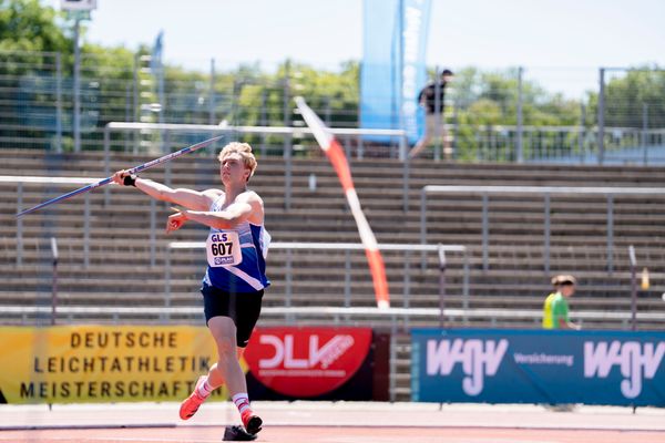 Bennett Pauli (VfL Stade) am 17.07.2022 waehrend den deutschen Leichtathletik-Jugendmeisterschaften 2022 in Ulm