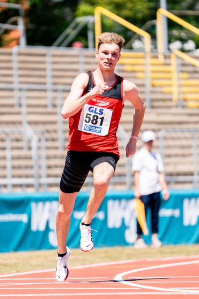 Torben Lillie (VfL Lingen) am 17.07.2022 waehrend den deutschen Leichtathletik-Jugendmeisterschaften 2022 in Ulm