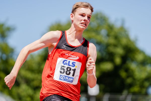 Torben Lillie (VfL Lingen) am 17.07.2022 waehrend den deutschen Leichtathletik-Jugendmeisterschaften 2022 in Ulm