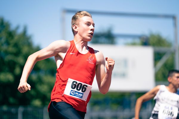 Thorben Finke (SV Sigiltra Soegel) am 17.07.2022 waehrend den deutschen Leichtathletik-Jugendmeisterschaften 2022 in Ulm