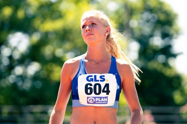 Veronique Quednau (Rukeli Trollmann e. V.) beim Speerwurf am 17.07.2022 waehrend den deutschen Leichtathletik-Jugendmeisterschaften 2022 in Ulm