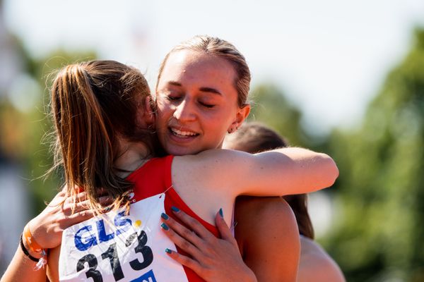 Annika Just (LAC Passau) am 17.07.2022 waehrend den deutschen Leichtathletik-Jugendmeisterschaften 2022 in Ulm