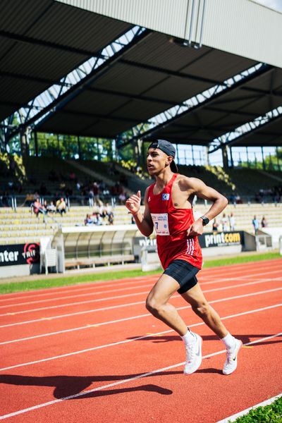 Christian Amanuel-Tekeste (Hamburger SV) ueber 3000m am 06.08.2022 beim Lohrheide-Meeting im Lohrheidestadion in Bochum-Wattenscheid