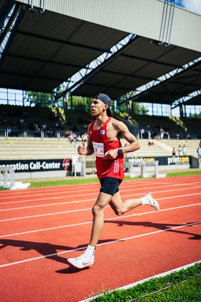 Christian Amanuel-Tekeste (Hamburger SV) ueber 3000m am 06.08.2022 beim Lohrheide-Meeting im Lohrheidestadion in Bochum-Wattenscheid