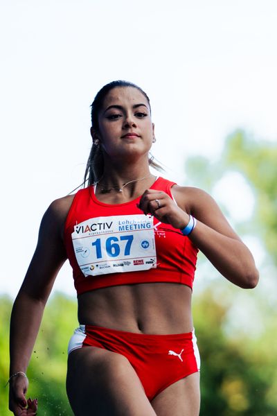Ilayda Soukri (LG Nord Berlin) im Dreisprung am 06.08.2022 beim Lohrheide-Meeting im Lohrheidestadion in Bochum-Wattenscheid