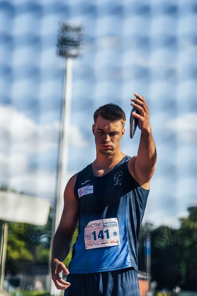 Magnus Toebben (LAV Bayer Uerdingen/Dormagen) beim Diskuswurf am 06.08.2022 beim Lohrheide-Meeting im Lohrheidestadion in Bochum-Wattenscheid