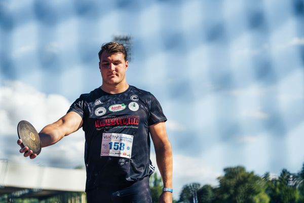 Torben Brandt (SCC Berlin) beim Diskuswurf am 06.08.2022 beim Lohrheide-Meeting im Lohrheidestadion in Bochum-Wattenscheid