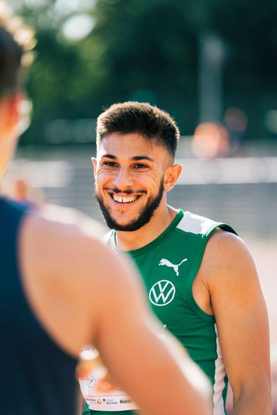 Deniz Almas (VfL Wolfsburg) ueber 100m am 06.08.2022 beim Lohrheide-Meeting im Lohrheidestadion in Bochum-Wattenscheid