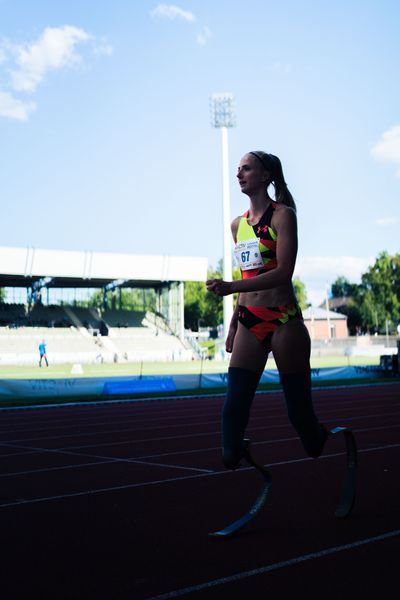 Fleur Jong (Niederlande) im Weitsprung am 06.08.2022 beim Lohrheide-Meeting im Lohrheidestadion in Bochum-Wattenscheid