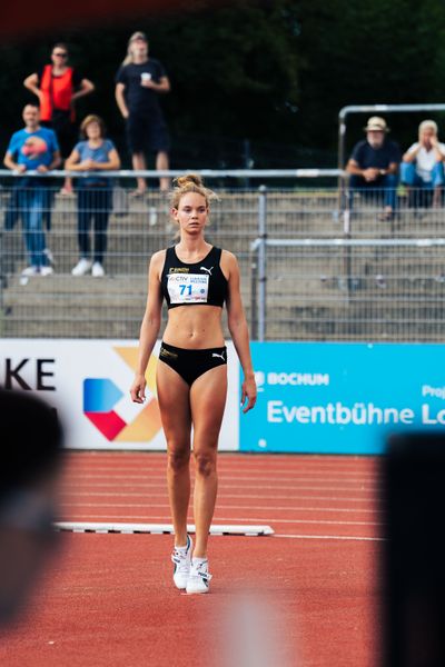 Lavinja Juergens (LG Stadtwerke Muenchen) beim Hochsprung am 06.08.2022 beim Lohrheide-Meeting im Lohrheidestadion in Bochum-Wattenscheid