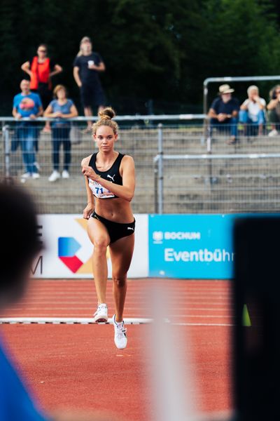 Lavinja Juergens (LG Stadtwerke Muenchen) beim Hochsprung am 06.08.2022 beim Lohrheide-Meeting im Lohrheidestadion in Bochum-Wattenscheid