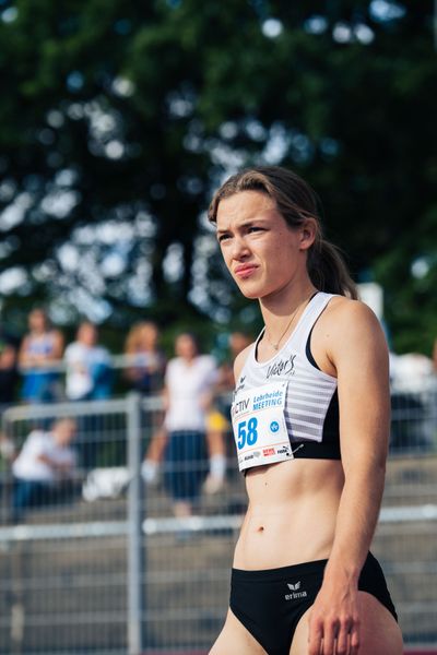 Lea Halmans (SV GO! Saar 05) beim Hochsprung am 06.08.2022 beim Lohrheide-Meeting im Lohrheidestadion in Bochum-Wattenscheid