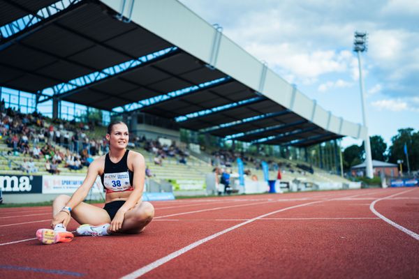 Rieke Emmrich (LC Nordhorn) am 06.08.2022 beim Lohrheide-Meeting im Lohrheidestadion in Bochum-Wattenscheid