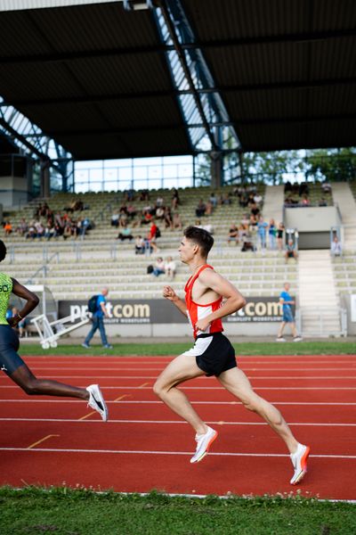 Justin Lukas (LG Brillux Muenster) m 06.08.2022 beim Lohrheide-Meeting im Lohrheidestadion in Bochum-Wattenscheid