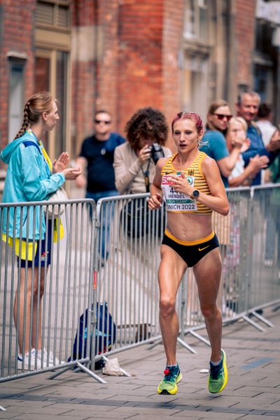 Kristina Hendel (GER); Marathon am 15.08.2022 bei den Leichtathletik-Europameisterschaften in Muenchen