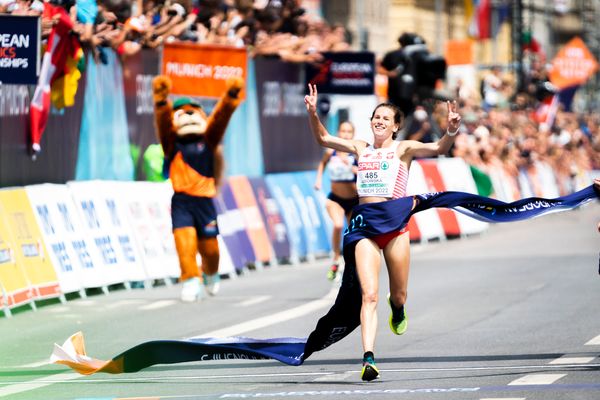 Aleksandra Lisowska (POL); Marathon am 15.08.2022 bei den Leichtathletik-Europameisterschaften in Muenchen