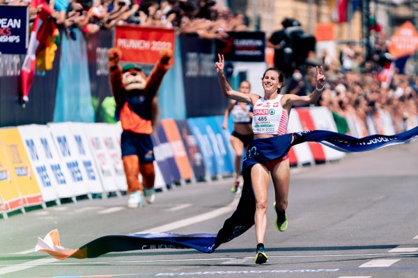 Aleksandra Lisowska (POL); Marathon am 15.08.2022 bei den Leichtathletik-Europameisterschaften in Muenchen