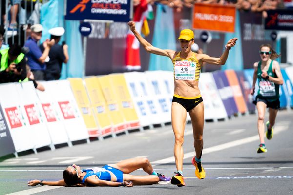 Domenika Mayer (GER); Marathon am 15.08.2022 bei den Leichtathletik-Europameisterschaften in Muenchen