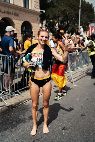 Kristina Hendel (GER); Marathon am 15.08.2022 bei den Leichtathletik-Europameisterschaften in Muenchen