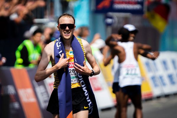 Richard Ringer (GER); Marathon am 15.08.2022 bei den Leichtathletik-Europameisterschaften in Muenchen