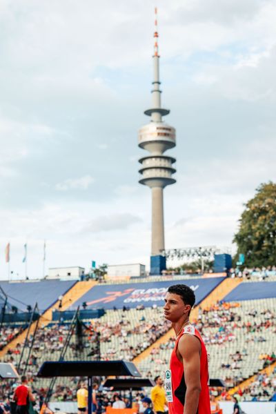 Ricky Petrucciani (SUI) am 15.08.2022 bei den Leichtathletik-Europameisterschaften in Muenchen